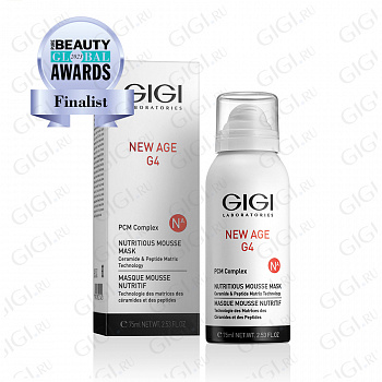 20224 Маска-мусс экспресс увлажнение GIGI New Age G4 Nutritious Mousse Mask, 75 мл